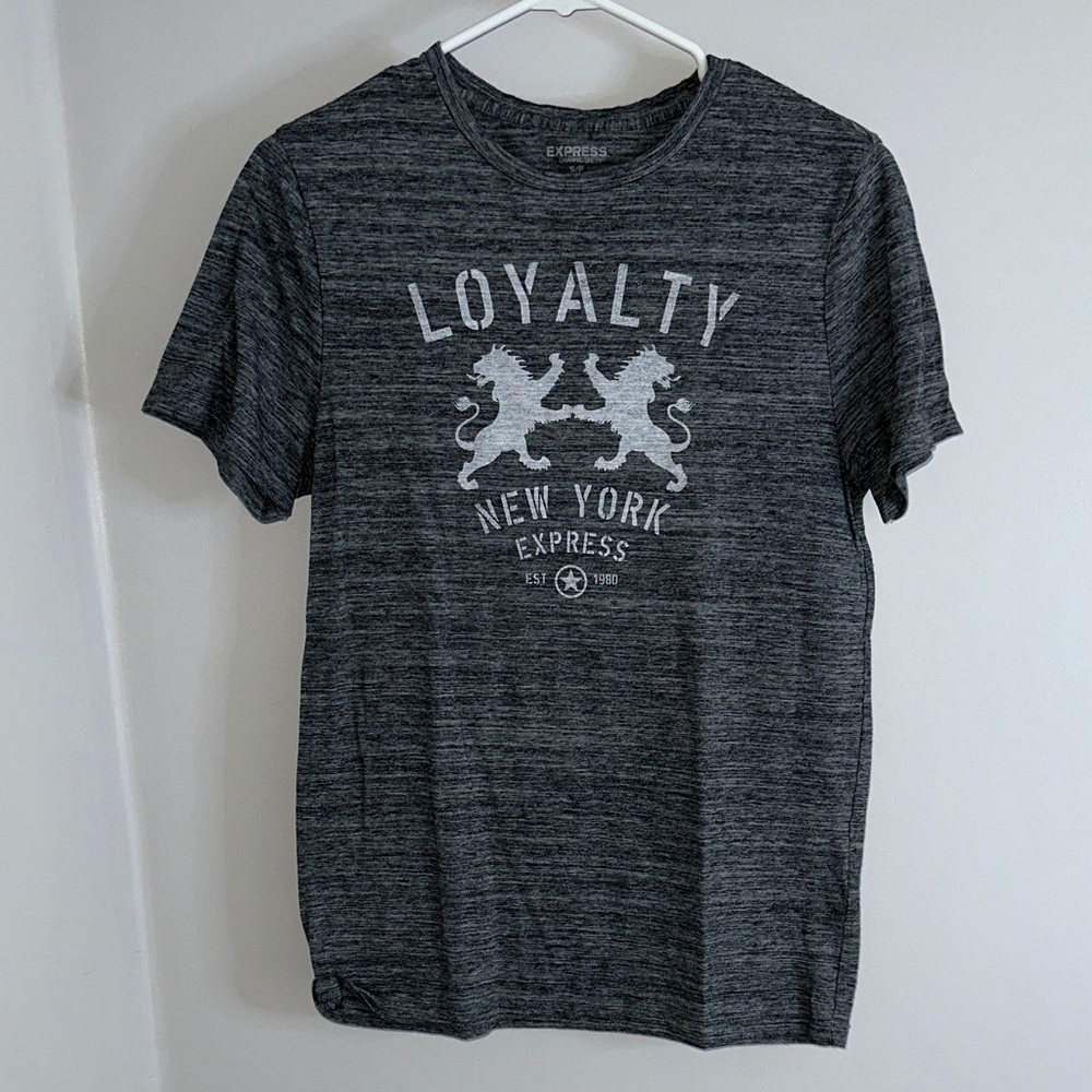 Express Gray Graphic Tee